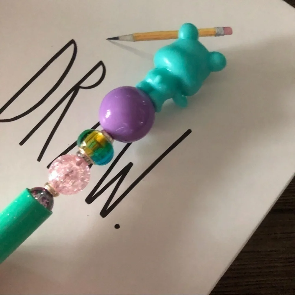 The Care Bears: Heartsong Bear handmade beaded pen